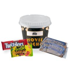 Movie Night Bucket W/ Sour Patch Kids, Twizzlers & Popcorn