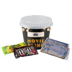 Movie Night Bucket With Sour Patch Kids, M&m's & Popcorn