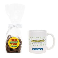 Mug Gift Set With Milk Chocolate Mini Pretzels