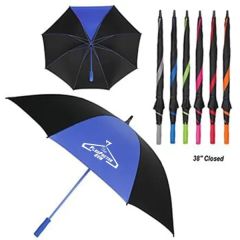 Multi Color 60 Inch Arc Golf Umbrella