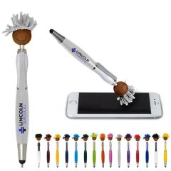 Multicultural Topper Pen Screen Cleaner With Stylus Pen