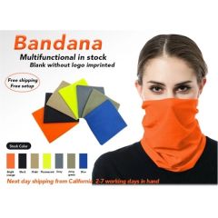Multifunctional Bandana Neck Gaiter In California Stock