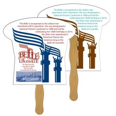 Mushroom Hand Fan Full Color 2 Sides