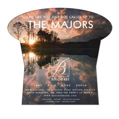 Mushroom Paper Window Sign Approximately 8 Inch X 8 Inch