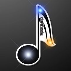 Music Note Flashing Pins