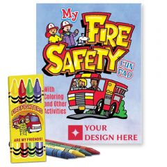 My Fire Safety Fun Pad With Crayons Value Kit