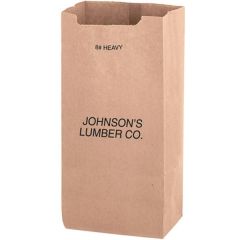 Natural Kraft Heavyweight Nail & Coin Bag 8 Lb - Flexo Ink