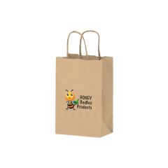 Natural Kraft Twisted Paper Handle Shopper - Digital