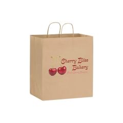 Natural Kraft Twisted Paper Handle Shopper - Digital