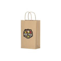 Natural Kraft Twisted Paper Handle Shopper - Digital