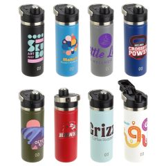 Nayad Traveler 18 Oz Stainless Double-Wall Bottle With Twi