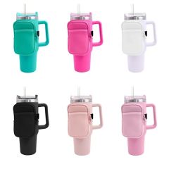 Neoprene Water Bottle Pouch Dual Pocket