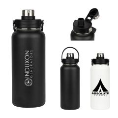 Neptune 34 Oz Double Wall Stainless Steel Water Bottle