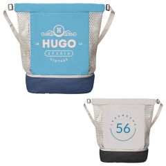 Neri Recycled Mesh Drawstring Bag - 34L - Heat Transfer