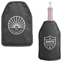 Nest Recycled Polyester Heathered Wine Bottle Cooler