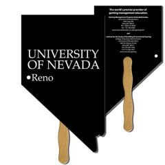 Nevada State Stock Shape Fan W/ Wooden Stick