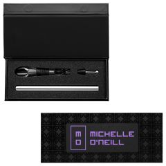 Neve Recycled Stainless Steel Wine Chiller Set & Gift Box-Cj