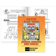 Never Play With Fire! - Customizable Educational Activities Book English And Spanish