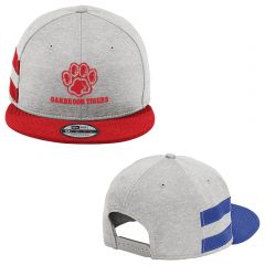 New Era Shadow Heather Striped Flat Bill Snapback Cap