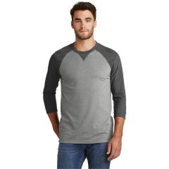 New Era Sueded Cotton Blend 3/4-Sleeve Baseball Raglan Tee.
