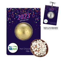 New Years Mega Hot Chocolate Bomb Billboard Card
