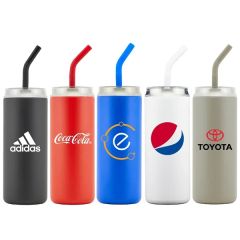 Newport 20 Oz Double Wall SS Vi Tumbler With Straw