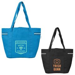 Newport Recycled Stripe Tote Bag - 20L - Silkscreen