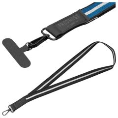 Newport rPET Chevron Phone Lanyard 17.19 X 1in -Deboss