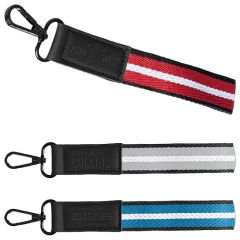 Newport rPET Chevron Snap Keychain 7.5 X 1in -Deboss