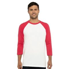 Next Level Unisex Cvc Three-Quarter Sleeve Raglan T-Shirt
