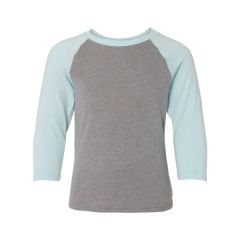 Next Level Youth Cvc Three-Quarter Sleeve Raglan T-Shirt