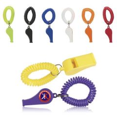 Nicely Colored Whistle With Wrist Bands