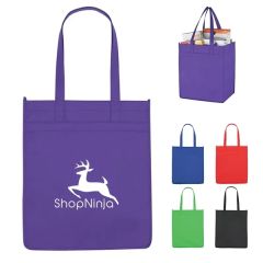 Non-Woven 9 Inch Gusset Market Tote Bag