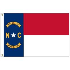 North Carolina 3 Ft X 5 Ft Nylon Flag W/ Heading & Grommets