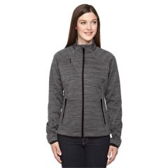 North End Ladies' Flux Melange Bonded Fleece Jacket
