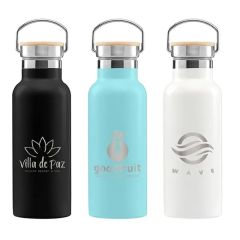 Oahu - 17 Oz Double-Wall Stainless Canteen Bottle - Laser