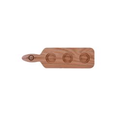 Oak Paddle 3-Slot Sampler Board