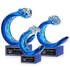 Oceana Award On Hancock Base - Blue