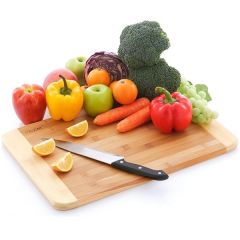 Oceanside 2-Tone 11 Inch X 8.75 Inch Bamboo Cutting and Serving Board