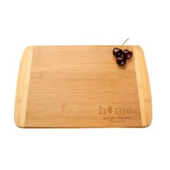 Oceanside 2-Tone 8 Inch X 5.75 Inch Bamboo Cutting and Serving Board