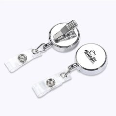 Office Retractable Nurse ID Badge Reel Holder With Belt Clip