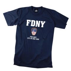 Officially Licensed Navy Blue Fdny T-Shirt