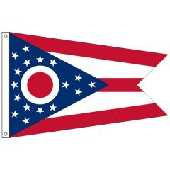 Ohio 3 Ft X 5 Ft Nylon Flag W/ Heading & Grommets