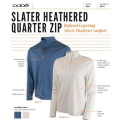 Oobe Men's Slater Heathered Quarter Zip Pullover