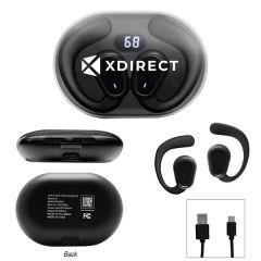 Open Ear Tws Earbuds With Charging Case