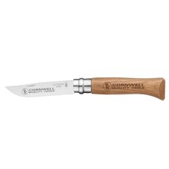Opinel No 0 Stainless Steel Folding Knife - Oak Wood