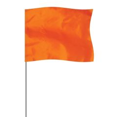 Orange 4 Inch X 5 Inch Marker Flag On A 21 Inch Wire