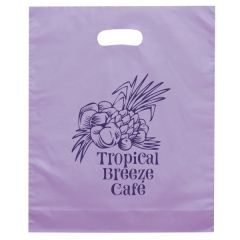 Orchid- Frosted Die Cut Bag - Flexo Ink Print