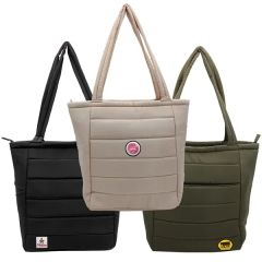 Otaria Puffy Recycled Tote Bag, Patch - Full Color