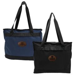Otaria Tote Bag, Leather Patch - Laser